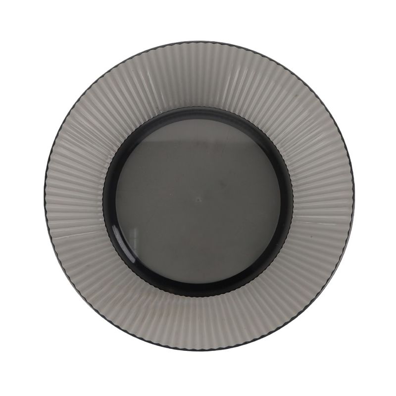 Stripe Serveringsskål 24cm | Sotet grå | Perfekt til salat og snacks