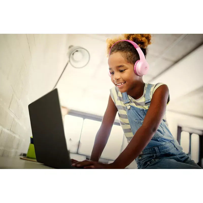 Motorola MOTO JR300 Trådløse Hodetelefoner Barn | Rosa