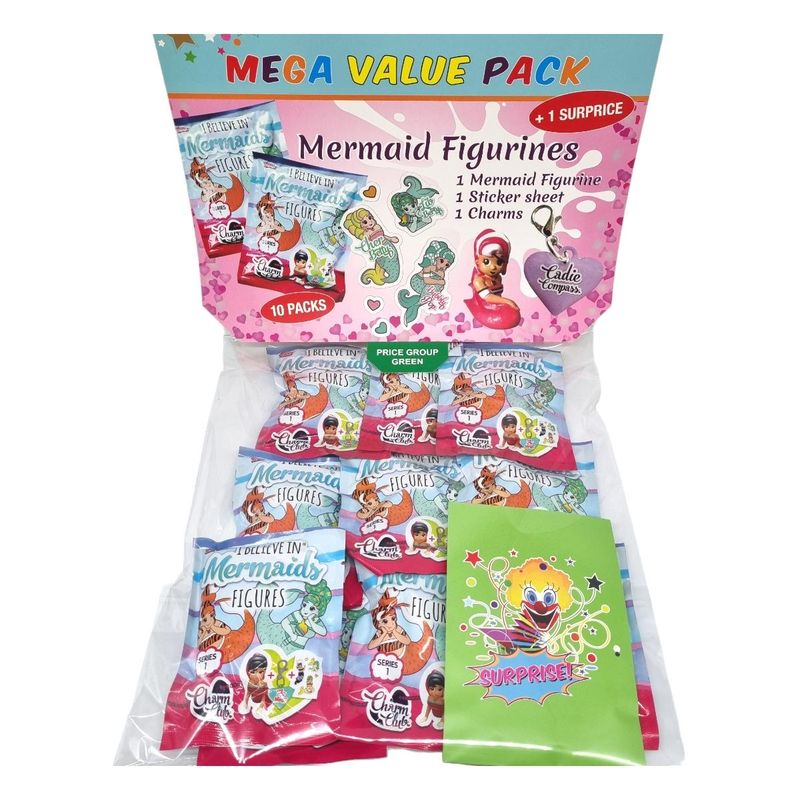 10pk I believe In Mermaids Samlefigurer (Storpakk)