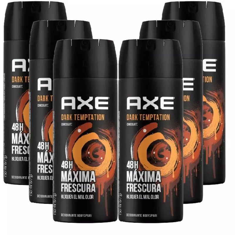 Axe Body Spray Dark Temptation 6x150ml | Storpakk