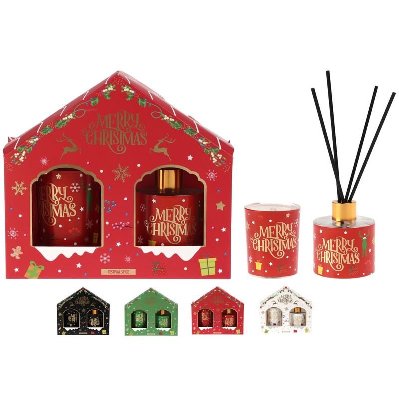 Duftsett Jul | Duftpinner & Duftlys | 4ass