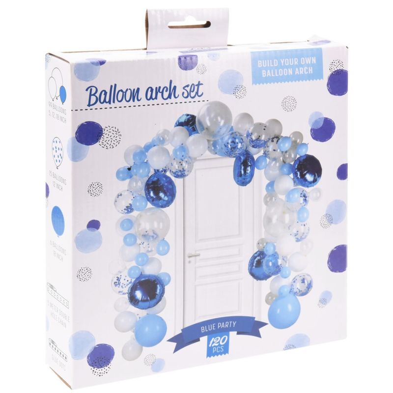 Ballongbue Blå 122deler 5m