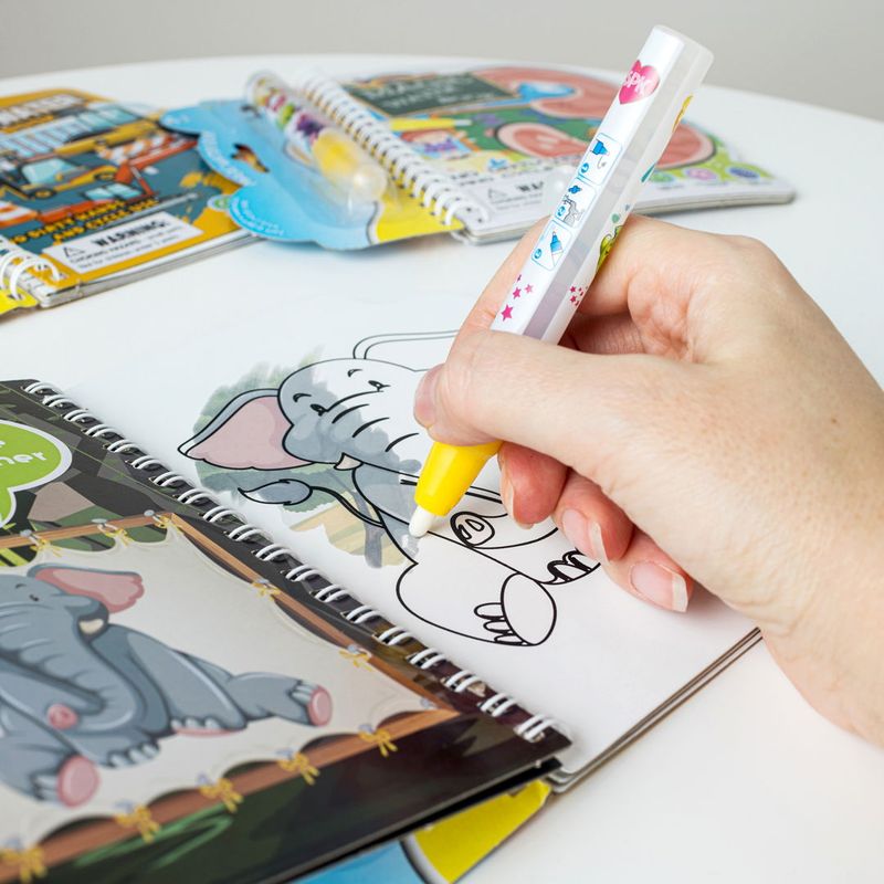 Magiske Vannmalebøker 3pk | Gjenbrukbar & Sølfri