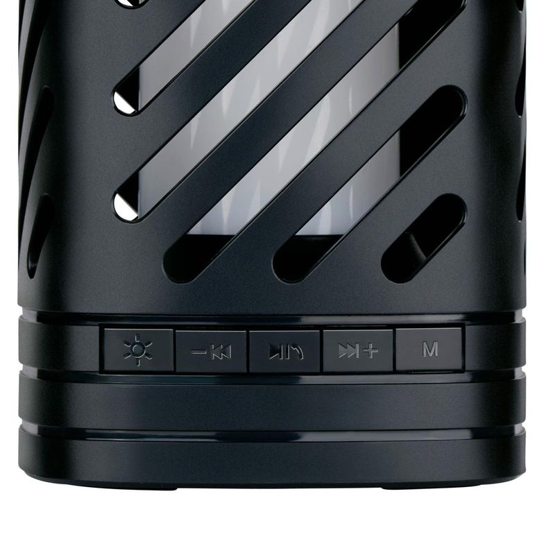 Bluetooth - høyttaler med lykt | RGB lysshow og flammeeffekt | Bærbar