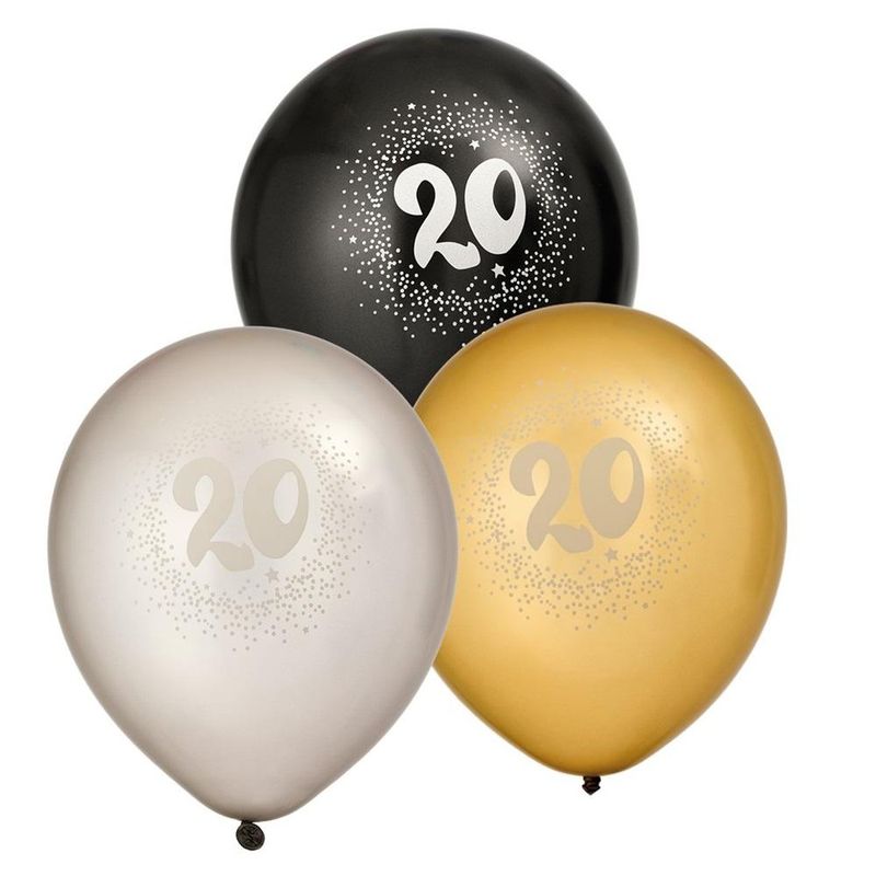 Ballongsett 20år 6pk