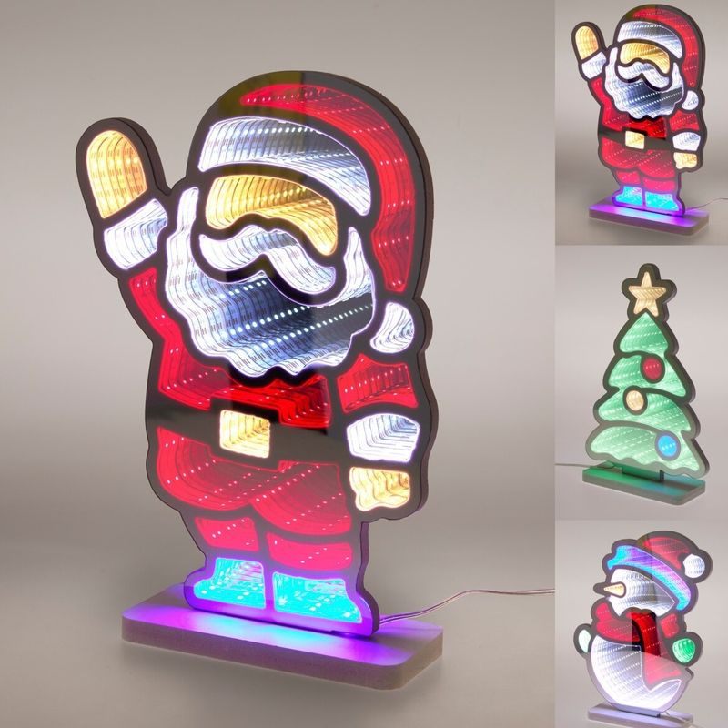 Evighetsspeil Julemotiv | LED Lysskilt | Magisk julepynt