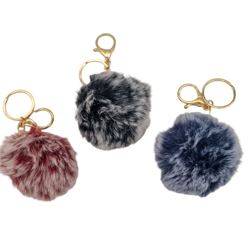 Fluffy Nøkkelring Pompong