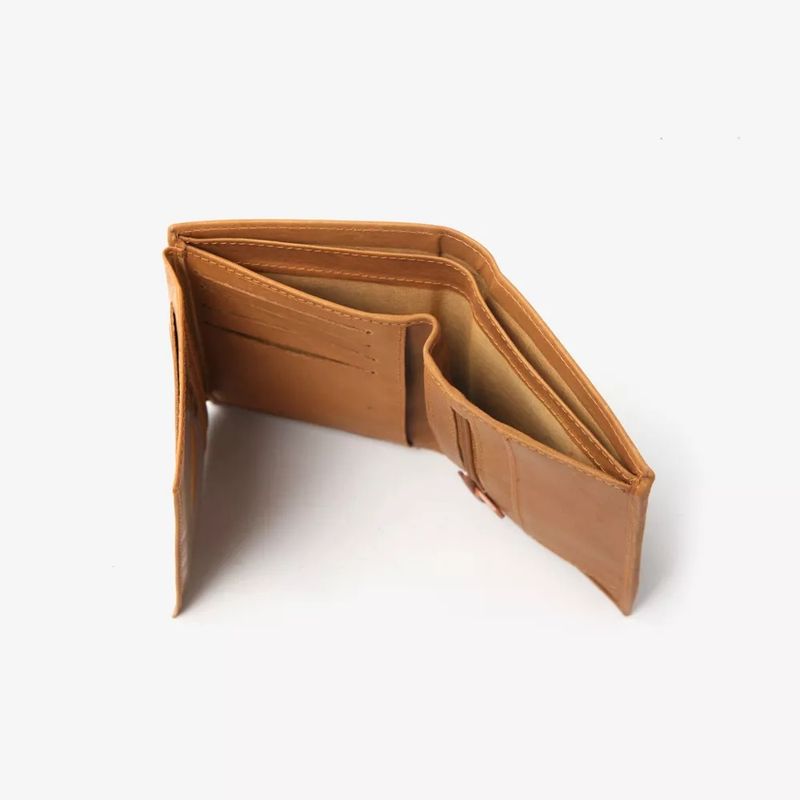 Lommebok skinn Cognac Medium