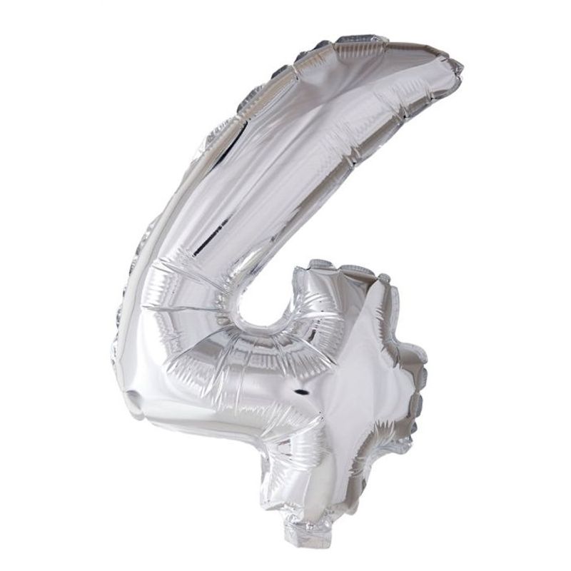 Tinka Folie Tallballonger Sølv 41 cm