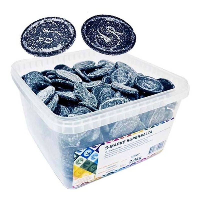 S - Merker Supersalte Storpakk 2kg | Salt lakris