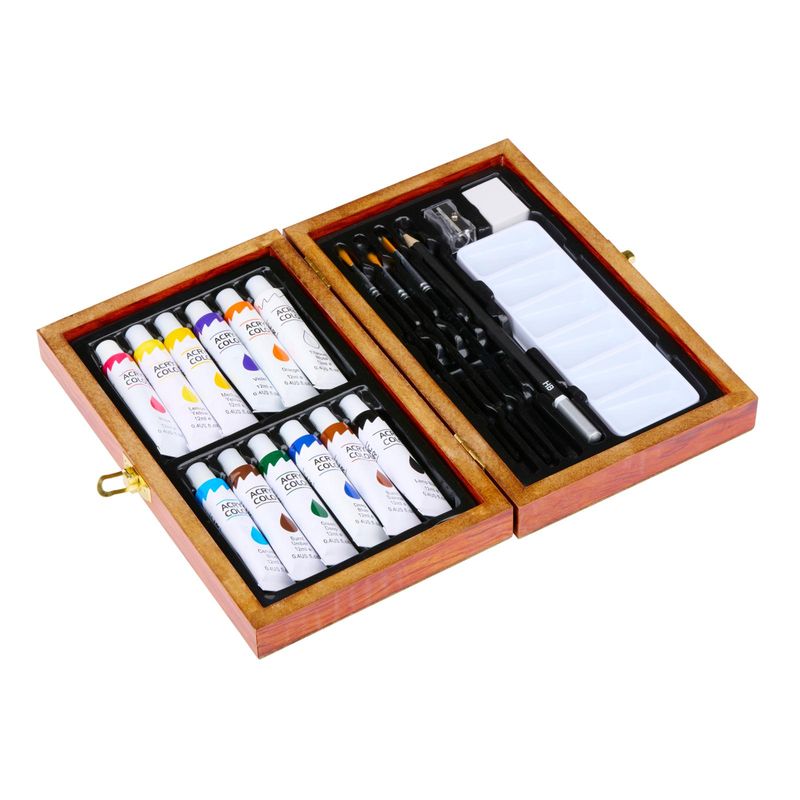 Artico Akryl Malingssett I Treboks 20deler