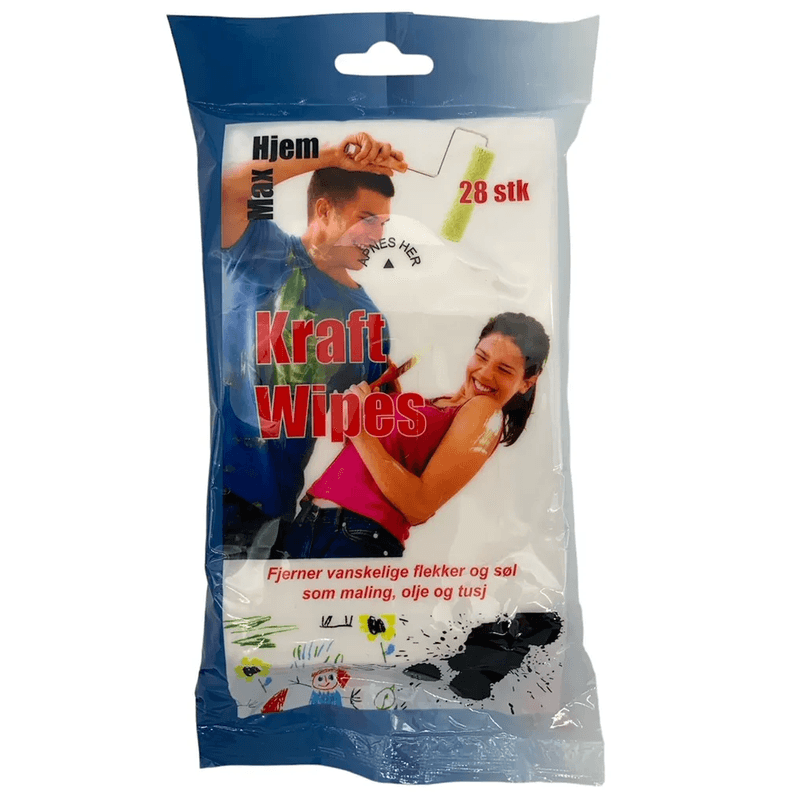 Kraft Wipes 28 stk | Sterke rengjøringskluter | Max Hjem