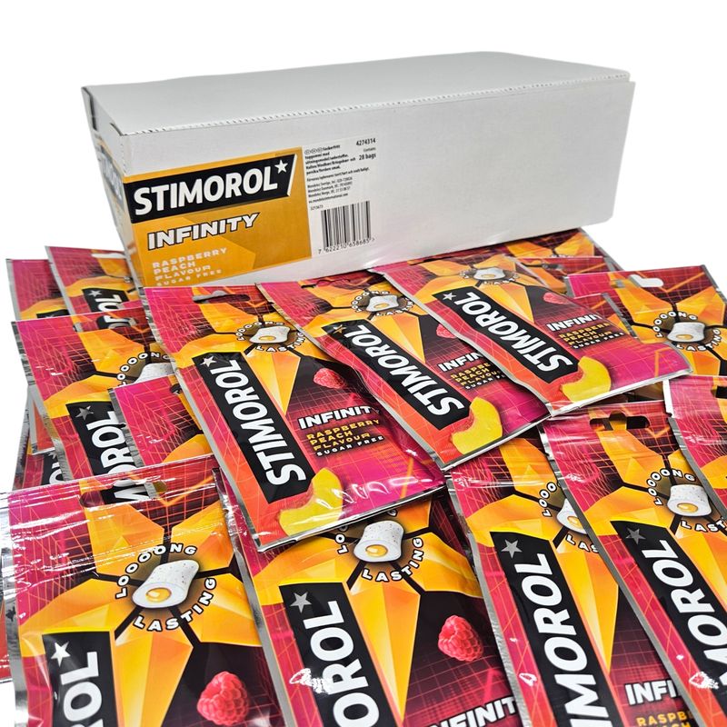 Stimorol Infinity Raspberry Peach 28x30g | Storpakk