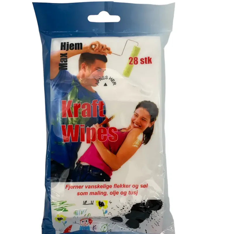 Kraft Wipes 28 stk | Sterke rengjøringskluter | Max Hjem