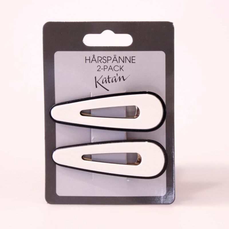 Hårspenne Oval 6,7cm 2pk