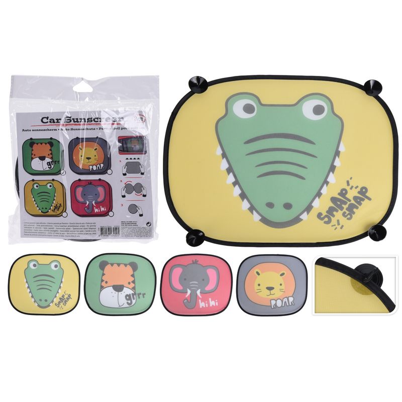 Solskjerming for bilruten 2pk | 4 ass