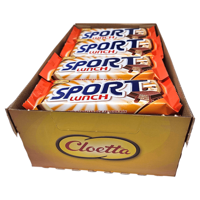 Sportlunch 28x80g | Storpakk | Sprø kjeksbar med sjokolade