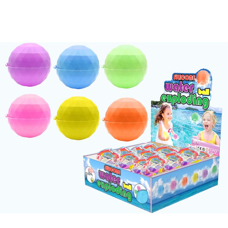 Silikon vannball 6cm 12pk | Storpakk | Gjenbrukbar vannballong