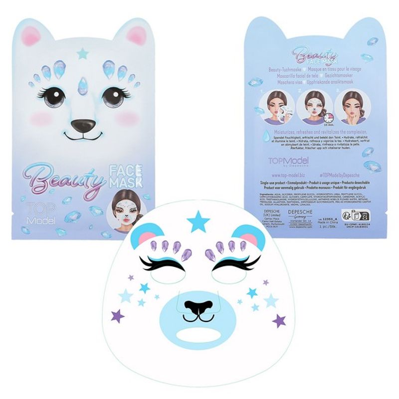 Ansiktsmaske Dyrehoder TOPModel | 3 ass