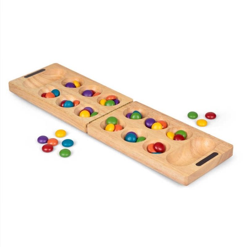 Mancala brettspill i tre