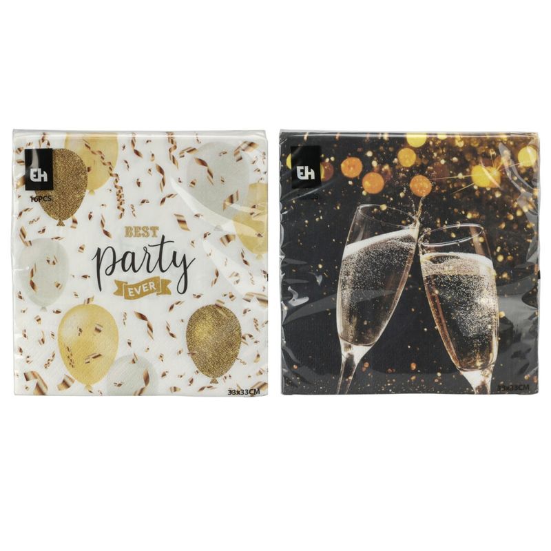 Partyservietter 16pk 33x33cm