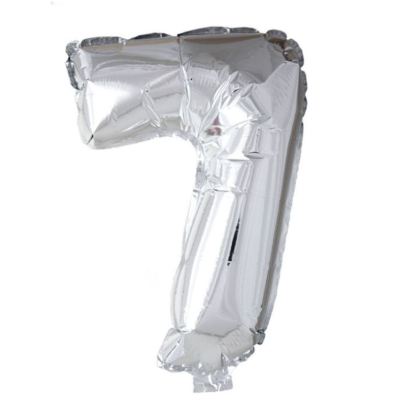 Tinka Folie Tallballonger Sølv 41 cm