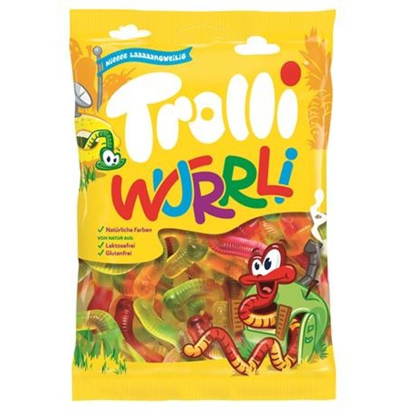 Trolli Wurrli 200g | Vingummiormer med fruktsmak