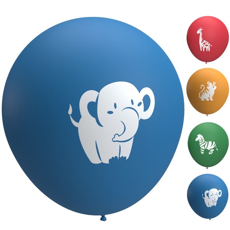 Ballonger Safari Dyr 12pk 30cm