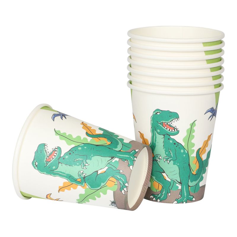 Borddekking Papp Dinosaurer | Kopp, Tallerken, Serviett