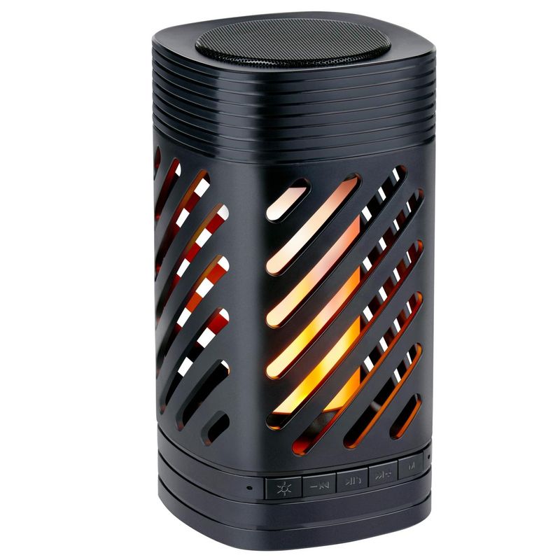 Bluetooth - høyttaler med lykt | RGB lysshow og flammeeffekt | Bærbar