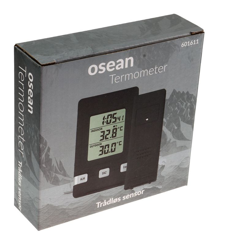 Osean Termometer med Trådløs Sensor