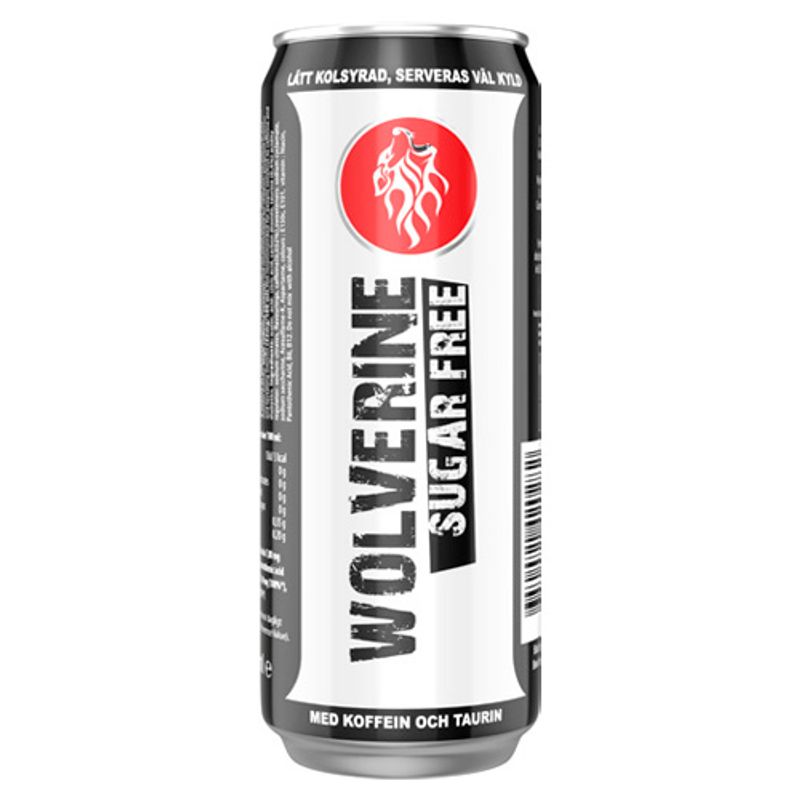 Wolverine Energidrikk Sukkerfri 25cl Ink pant