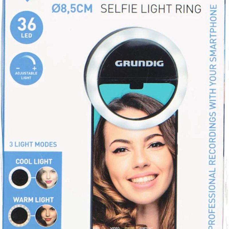 Grundig Selfie - Ringlys | 36 LED - lys med 3 Innstillinger