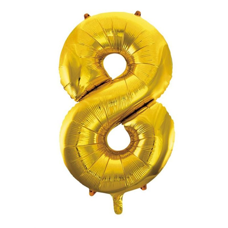 Tinka Folie Tallballonger Gull 41cm