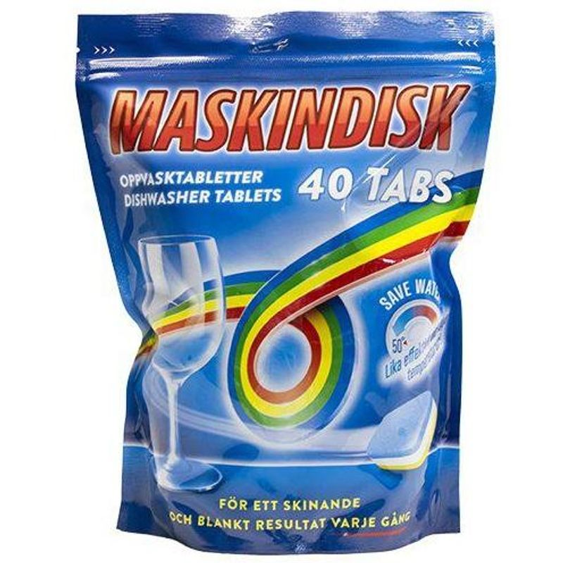 Oppvaskmaskin tabletter 40pk