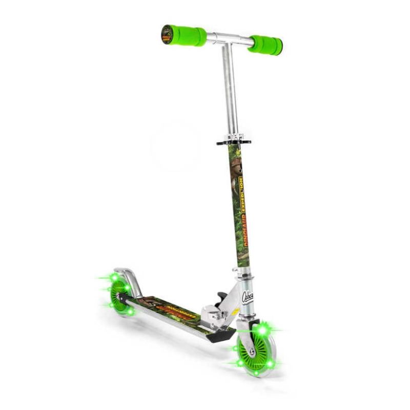 Sparkesykkel dinosaur med lysende hjul 5+