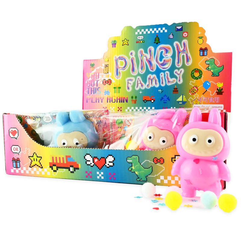 Skviseleke Labubu - inspirert figur | Myk stressleke for barn og voksne