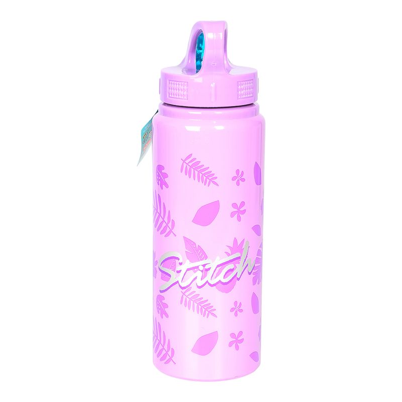 Stitch® Aluminium Drikkeflaske 730 ml | Rosa sportsflaske med motiv