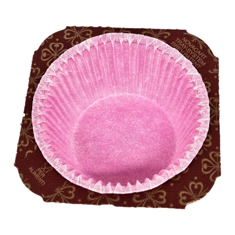 Muffinsformer fargemiks 12pk | Med dekorativ kant