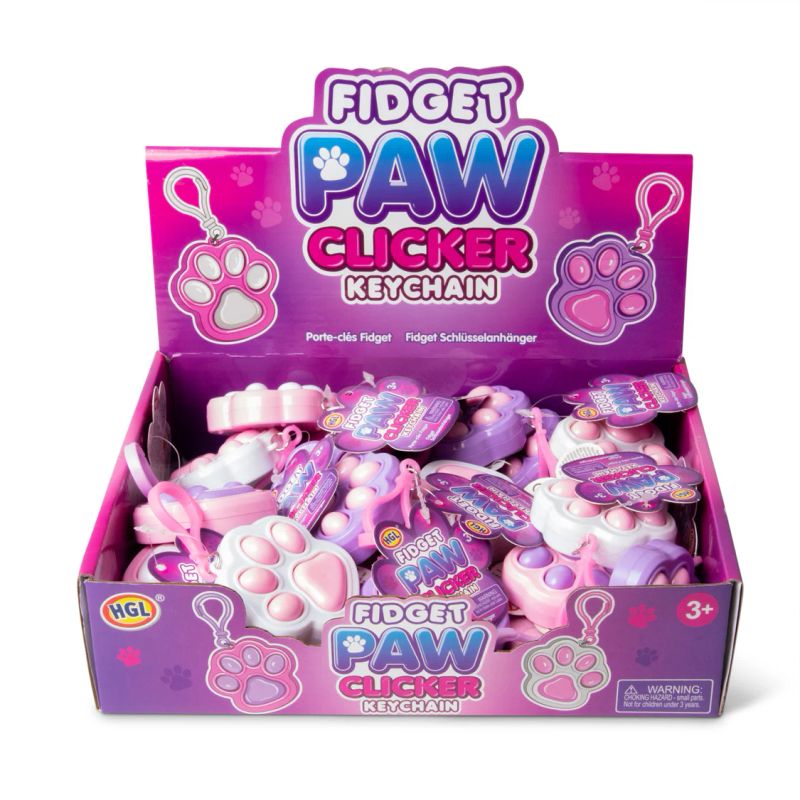 Fidget paw clicker | Stressleke nøkkelring