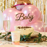 Kakedekorasjon Baby gullfarget