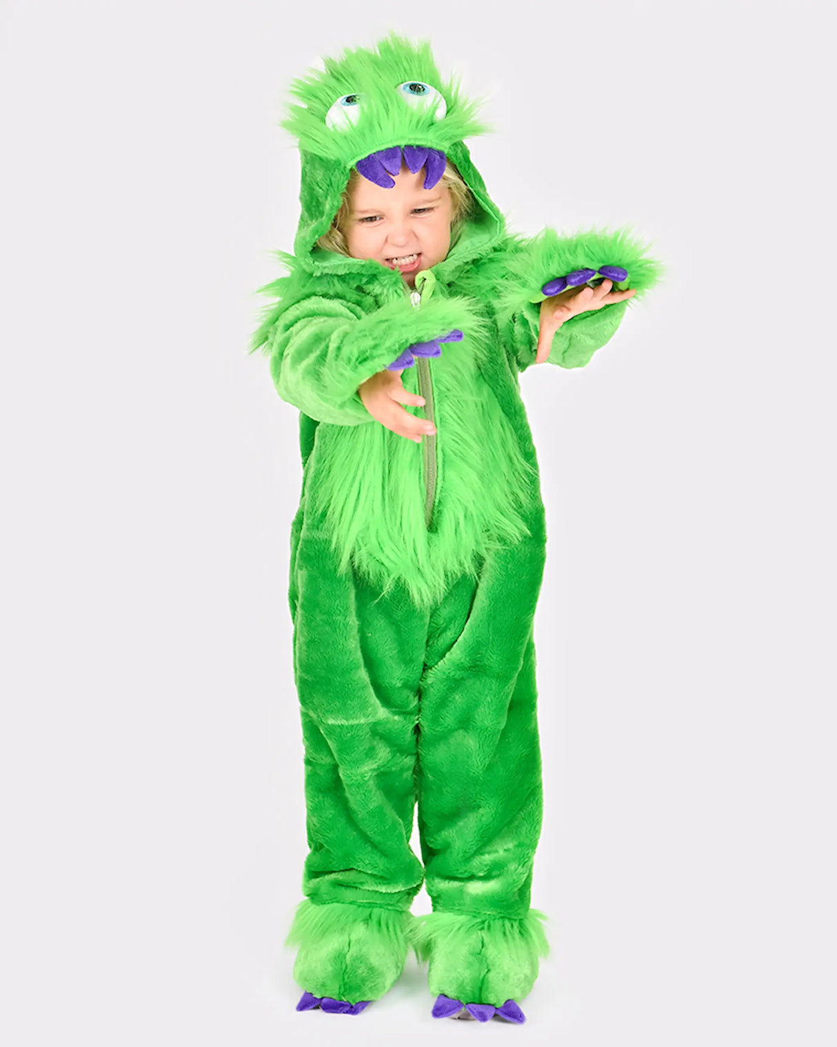Den Goda Fén Grønt Monster Jumpsuit 4–5 år