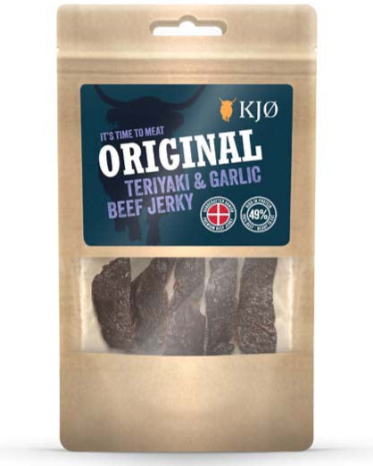 KJØ Teriyaki & Garlic Beef Jerky 60g