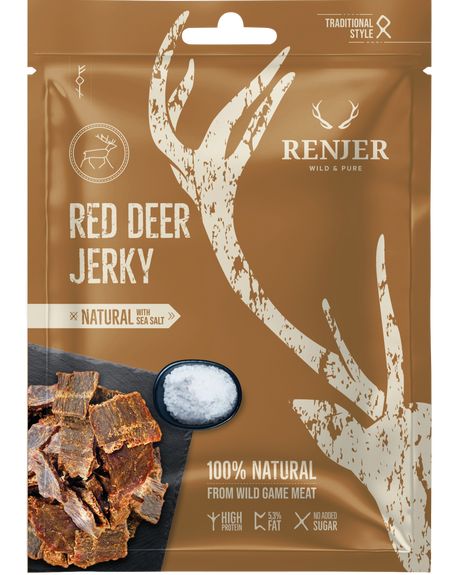 Renjer Hjort Jerky med Sjøsalt 25g