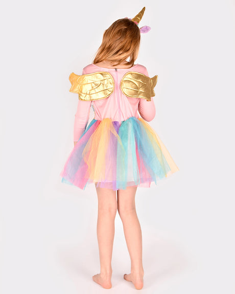 Den Goda Fén drakt enhjørning og diadem 6–8 år