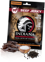 Indiana Beef Jerky Peppered 25g