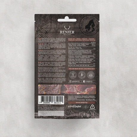 Renjer Elk Jerky with Black Pepper 25g