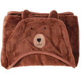 Fleecepledd med hette | 3 ass