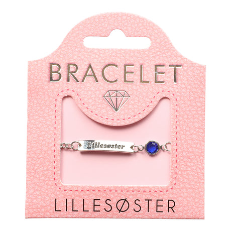 Personlig armbånd med tekst og glasskrystall | Gavetips