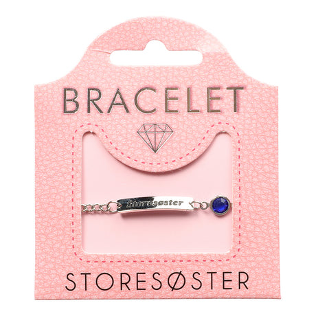Personlig armbånd med tekst og glasskrystall | Gavetips